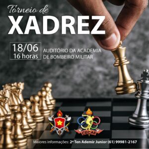 1º Torneio de Xadrez do CBMDF – Ten Lélio Rocha – CBMDF